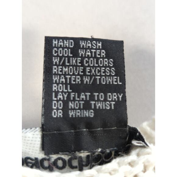 Vintage Beldoch Popper Sweater S Floral Knit Ramie Cotton Cottagecore 80s - Picture 10 of 10